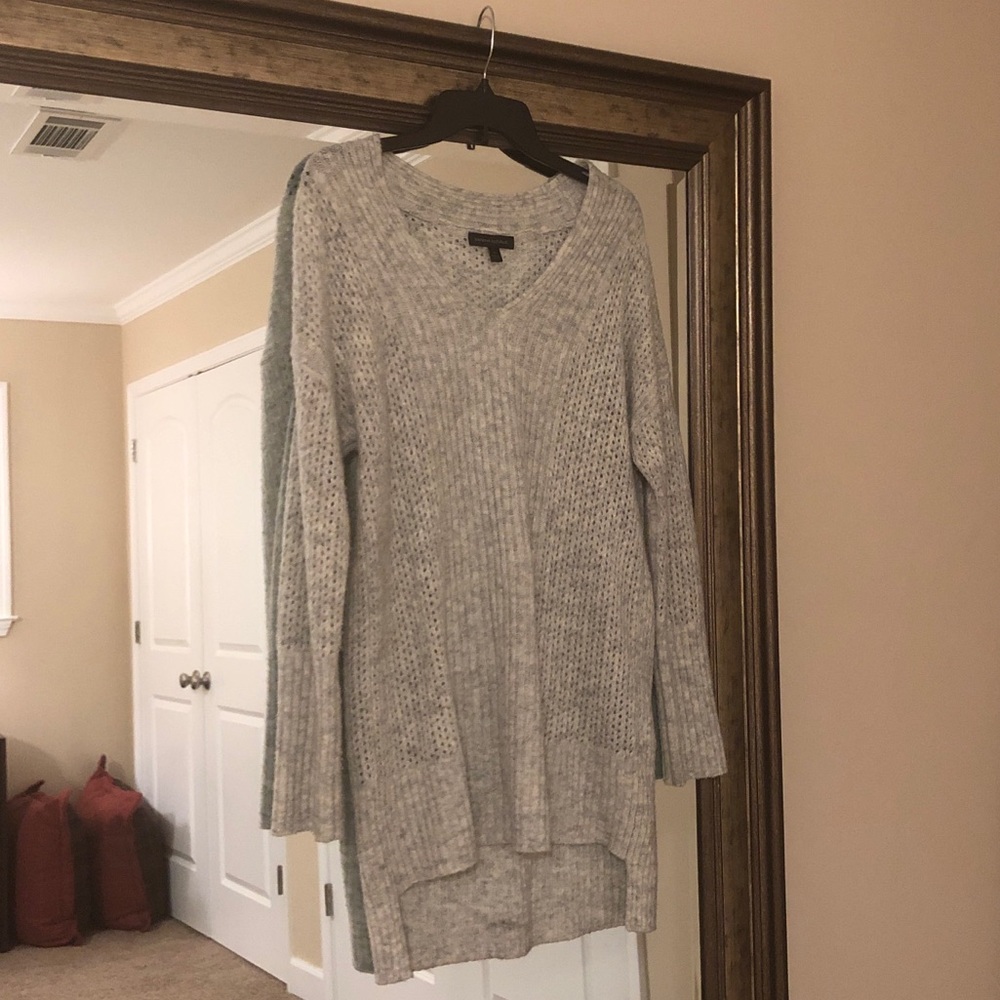 Banana Republic Gray Tunic Sweater Top